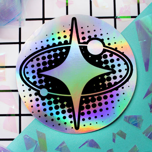 Holographic Y2k Aesthetic Sparkle Sticker